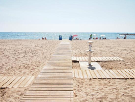Apto Con Piscina En La Playa Cerca De Vlc Con Ac Puçol Zewnętrze zdjęcie